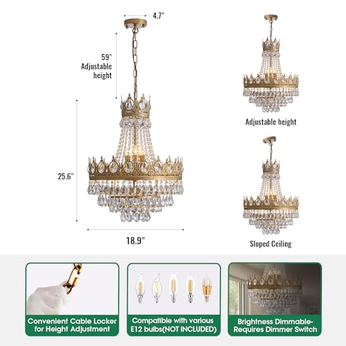 Vintage Crystal Chandelier