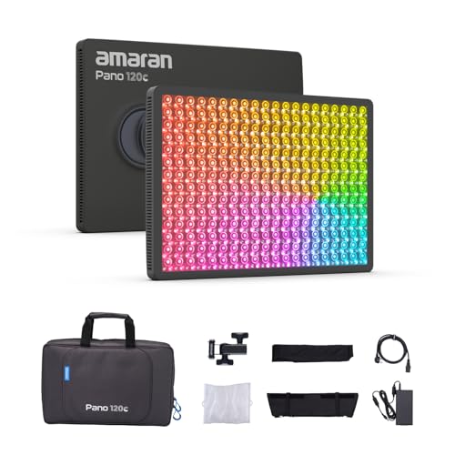 Pano 120c Kit RGB LED Video Light (Pano 120c - Charcoal)