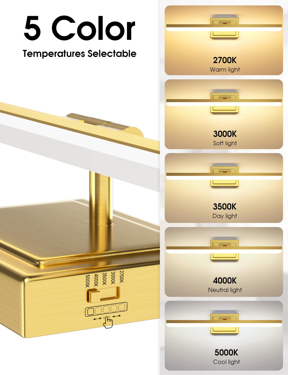Modern Bathroom Vanity Light 31.5 inch (Gold / 31.5 inch)