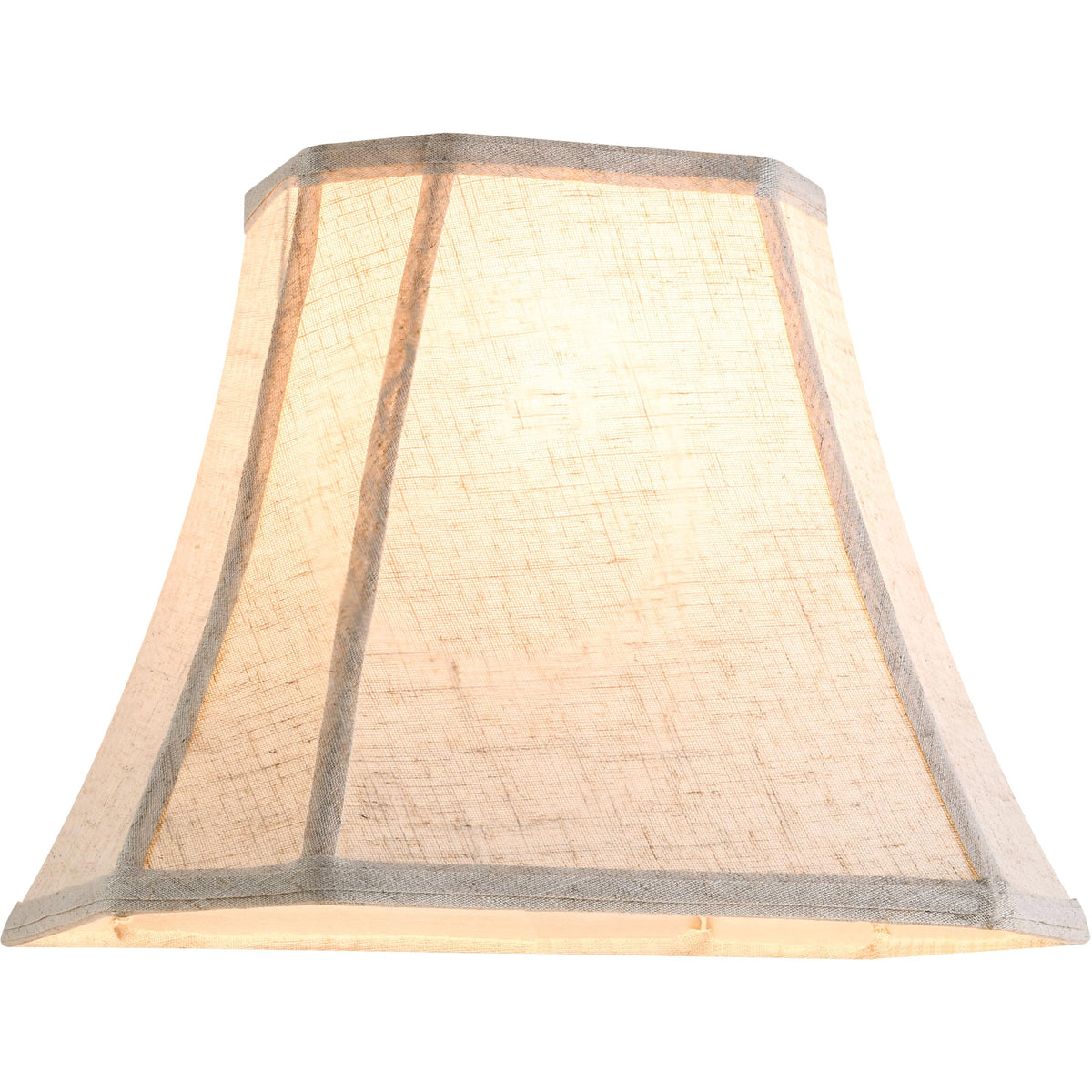 Square Lamp Shades Beige Oatmeal (8 x 14 x 11 inches - 2 Pack / Beige Oatmeal Linen)