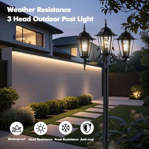 Outdoor Post Light 83" (Black)