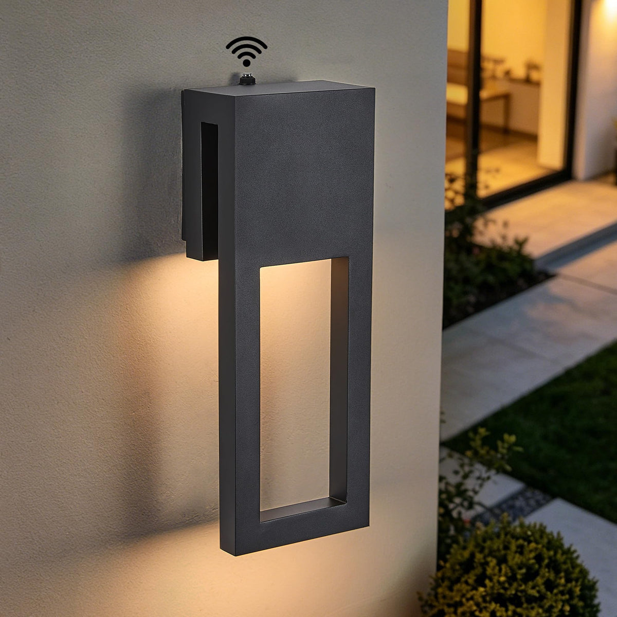 Outdoor Wall Sconce with Photocell Sensor (1Pack Textured Black(with Photocell))