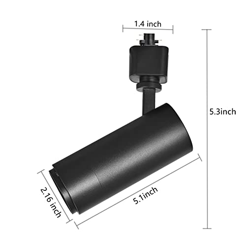 Track Lighting Heads 12W H (Black - 1 Pack)