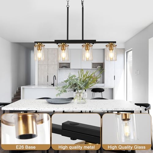 4 Light Dining Room Light Fixture (Brown / 4-Light)