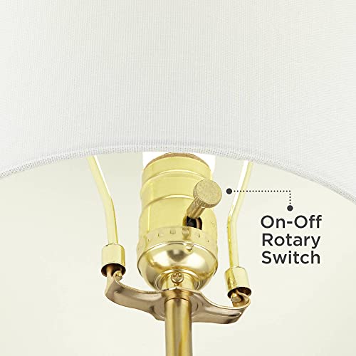 Ziggy 32" Large Table Lamp Gold Scroll Console Skinny Sculptural