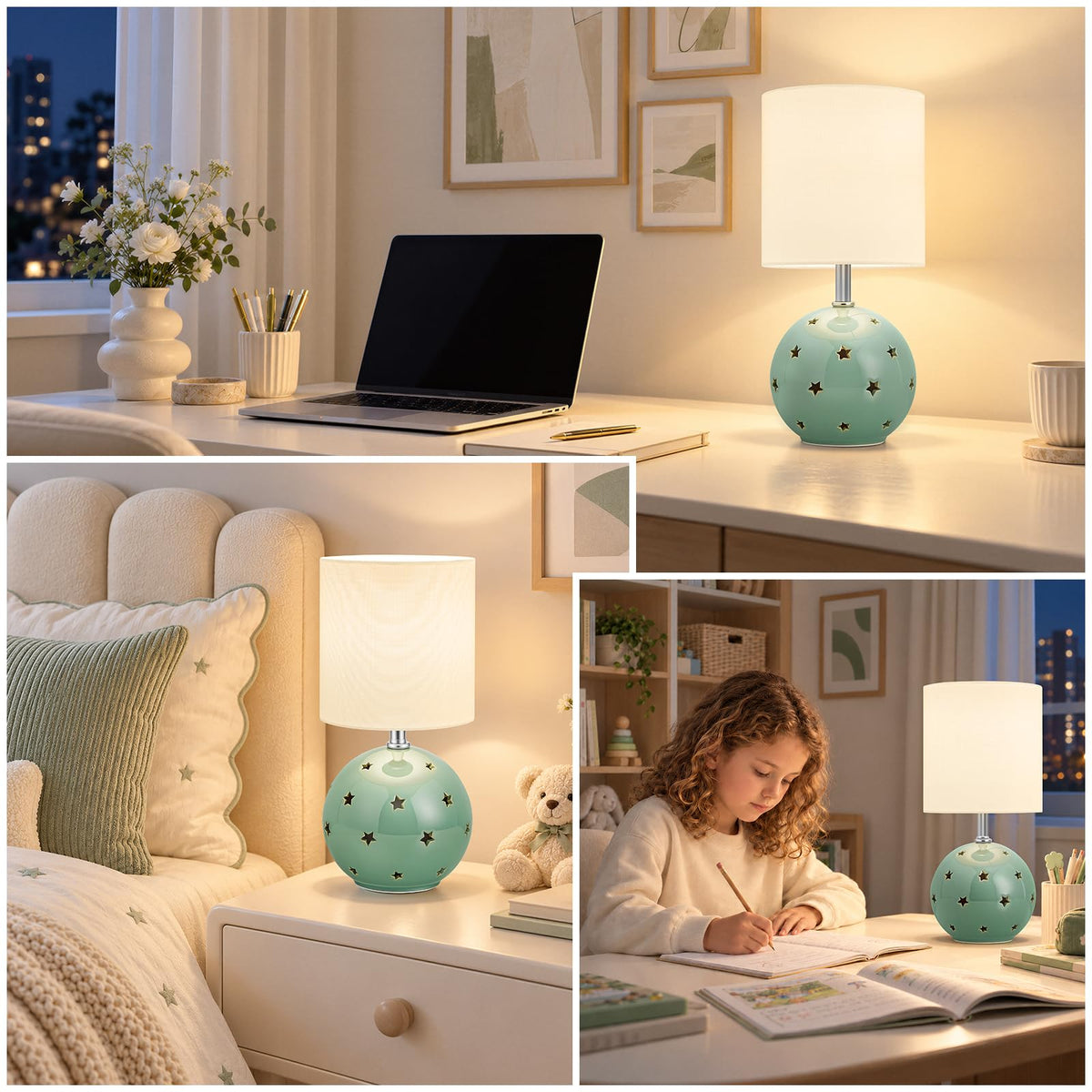 Small Table Lamp (Green)