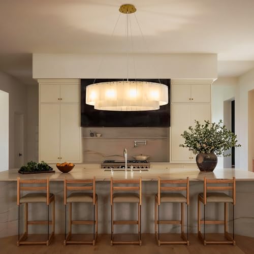 31" Round Alabaster Chandelier (31" Round)