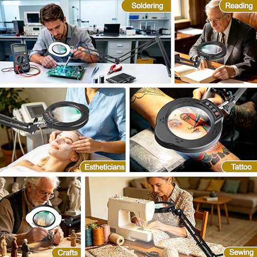 15X Magnifying Glass with Light
