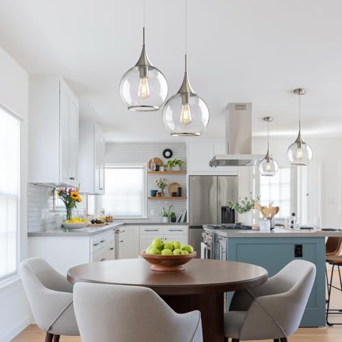 Pendant Lights Kitchen Island (Brushed Nickel / 1 Pack-10inch)
