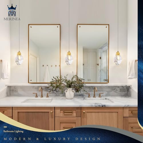 Mini Gold Crystal Pendant Light (Diamond Gold)