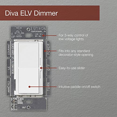 Diva Electronic Low Voltage Dimmer (Almond)