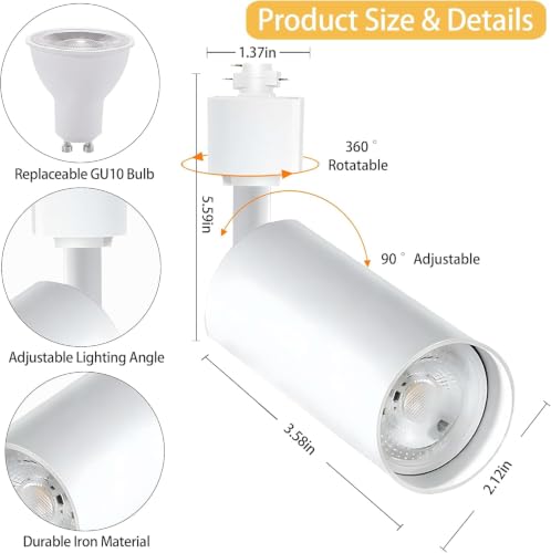 GU10 LED Track Lighting Kit 24 (White 3CCT / 24 Head Big Kit)