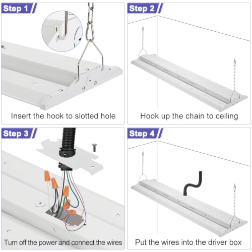 4FT LED Linear High Bay Lights 2Pack (4FT)