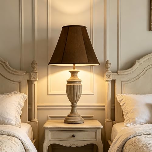 Coffee Velvet Lamp Shades 6"×13"×9.8" Bell Shade﻿ (6*13*9.8in / Coffee-1 Pack)