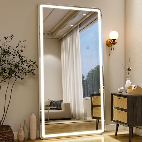 76"x 34" Full Length Mirror with Lights (76"L x 34"W)