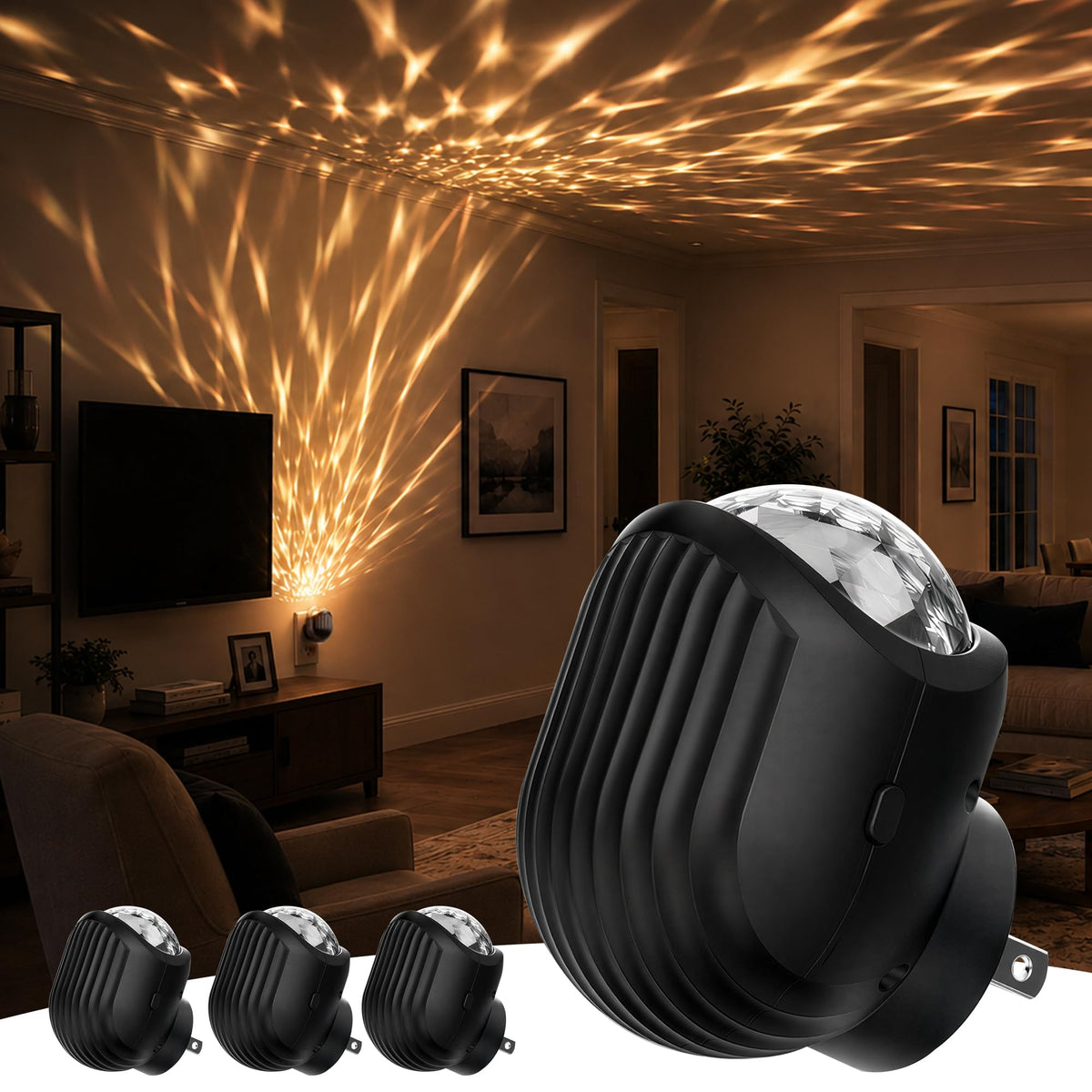 Night Lights Plug into Wall (whale-3000k / 4 Pack)