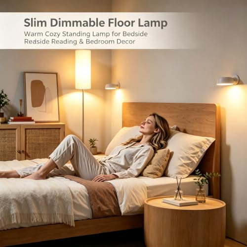 67" Floor Lamps for Living Room with Magnetic Remote