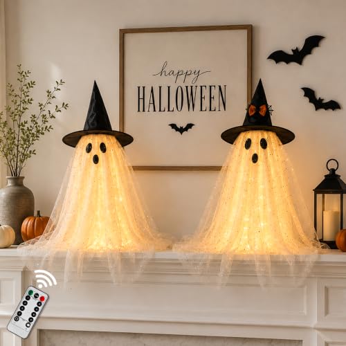 2pcs Halloween Decorations Indoor (Small ghost)