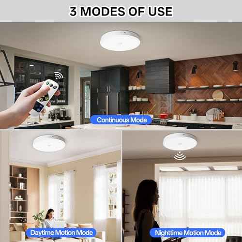 12000mAh Rechargeable Ceiling Light (White-6500K / 12000mAh)