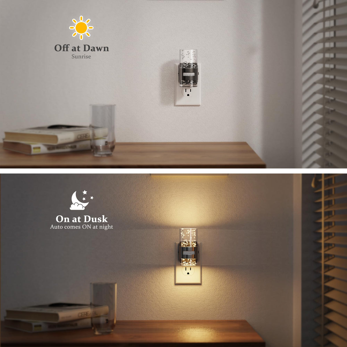 Motion Sensor Night Light (Brushed Black)