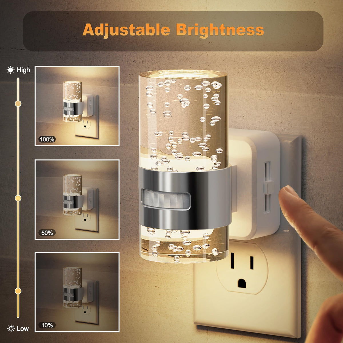 Motion Sensor Night Light (Silver)