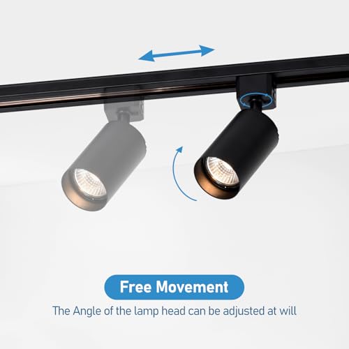 Plug in Track Lighting with Power Cord (Black)