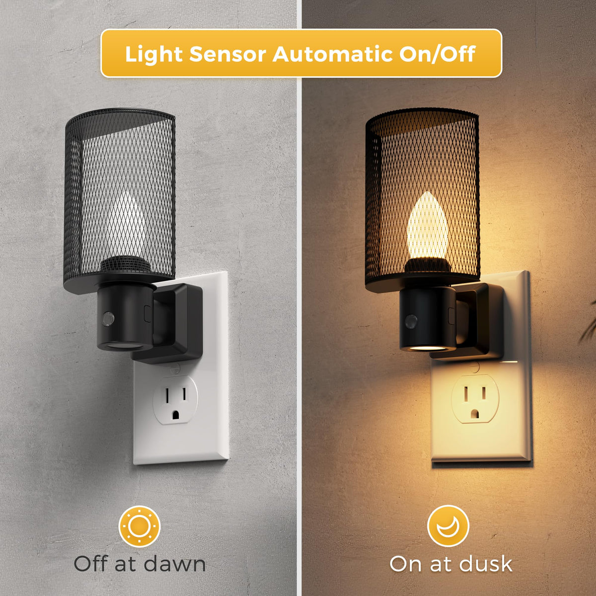 Night Light Night Lights Plug into Wall (Mesh / 1 Pack)
