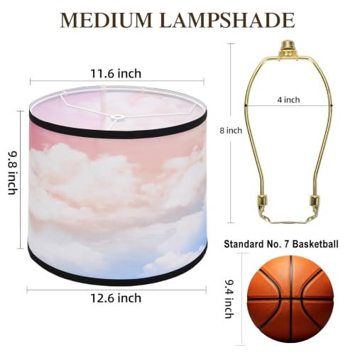 Drum Lamp Shades Set of 2 (Rainbow)