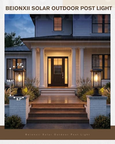 Outdoor Solar Post Lights (POST MOUNT X 2 (SOLAR))