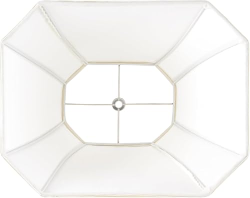 Beige linen fabric Square Cut Corner Bell Lamp Shade Medium Lampshade 6.25×6.25''Top13×13''Bottom×11''Hight (Beige / (6.25*6.25)(13*13)11* 1 Pack)