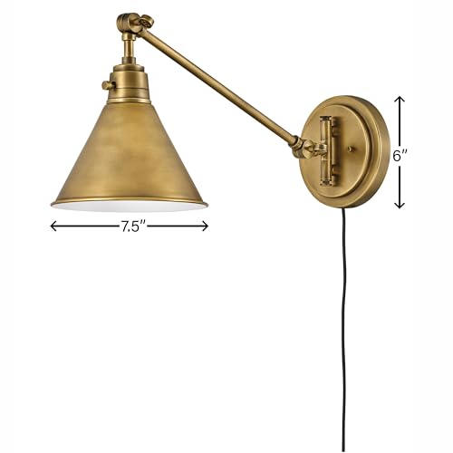 Arti Medium Swing Arm Single Light Wall Sconce