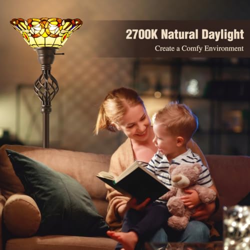 Torchiere Floor Lamp for Living Room (Multicolor)