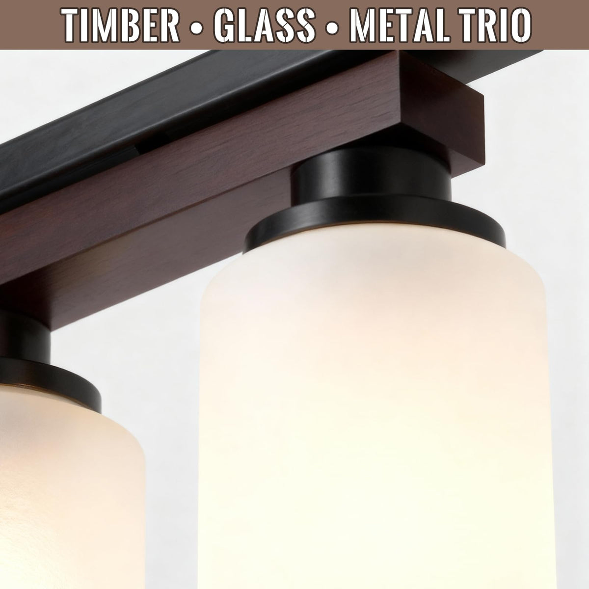 8 Light Black Linear Chandelier (Black+Milk Glass / 8 Light)