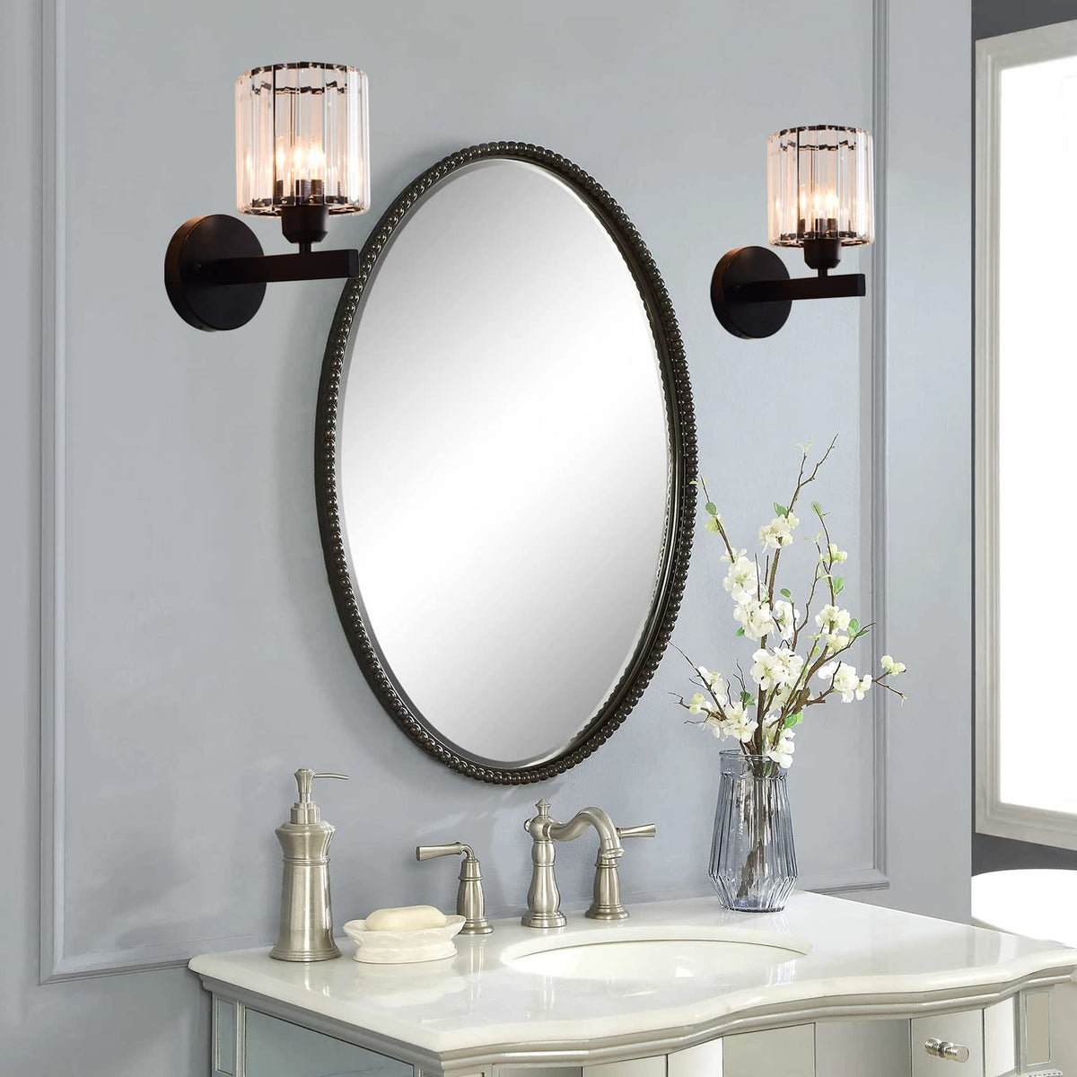Black Wall Sconces Set of 2 (A9-Black*2)