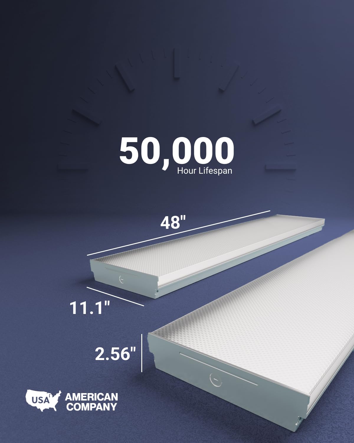 Sunco 4 Pack 4FT Inch LED Shop Light Prisma Wraparound Fixture (11 Inch)