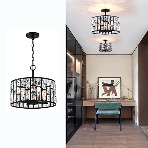 Farmhouse Crystal Pendant Light Fixture 1