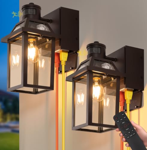 Porch Light with GFCI Outlet and Remote