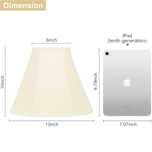 Bell Lamp Shades Set of 2 (Cream)
