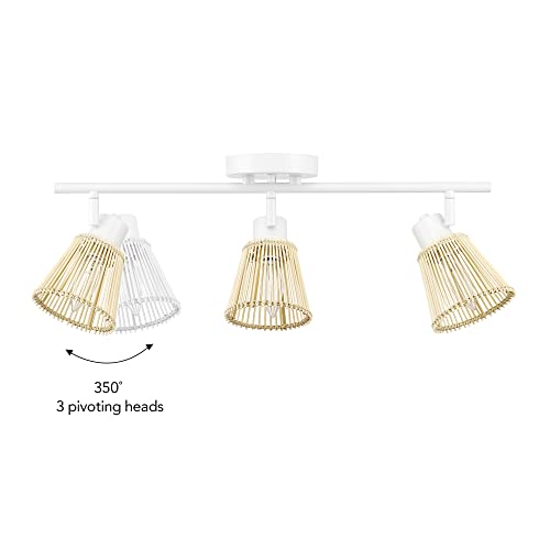 64000043 22" 3 (White, Bamboo)