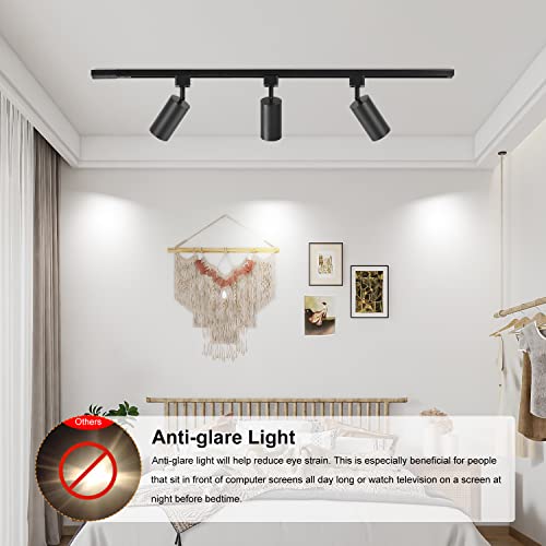 12 Light GU10 LED Track Lighting Kit (Black)