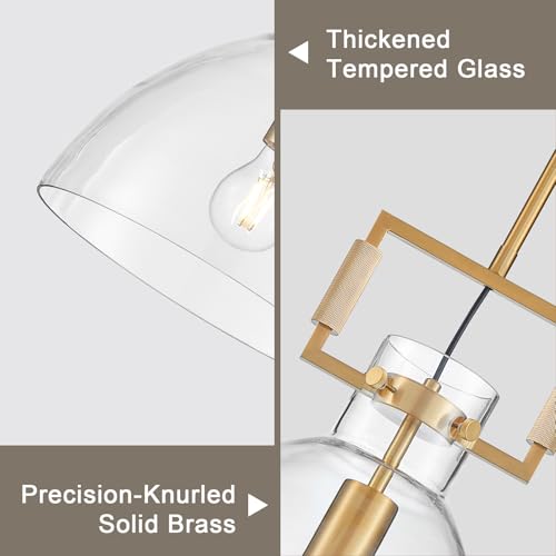 Modern Large Glass Kitchen Island Pendant Light Fixtures
