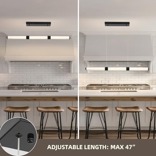 Black Chandeliers for Dining Room (Black / 37IN)