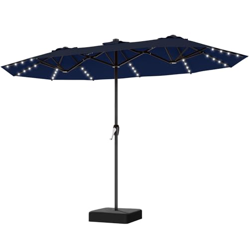 Patio Umbrella with Solar Lights