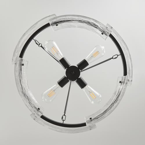 Modern Black Chandeliers for Dining Room (Matte Black)