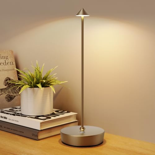 Set of 2 LED Cordless Table Lamp (2Pack Bronze)