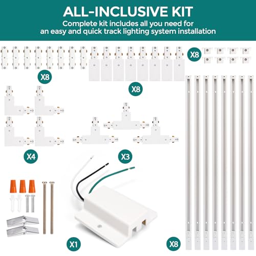H Track Lighting Rails Kit (26ft)