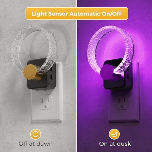 Night Lights Plug into Wall (RGB-bubble / 2 Pack)