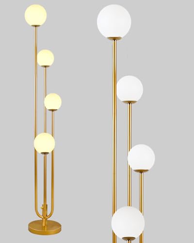 Globe Floor Lamp with LED Bulbs Included