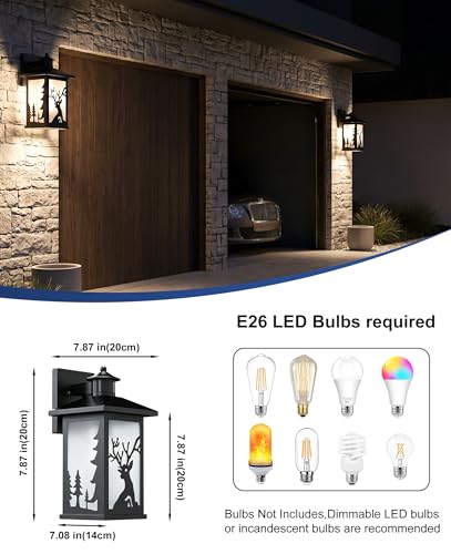 Rustic Porch Light (2Pack / Motion Sensor)