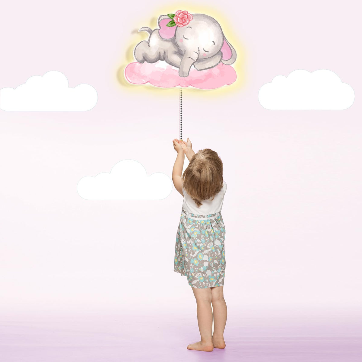 Elephant Night Light Wall Lamp Sleeping Nursery Lighting (Elephant)